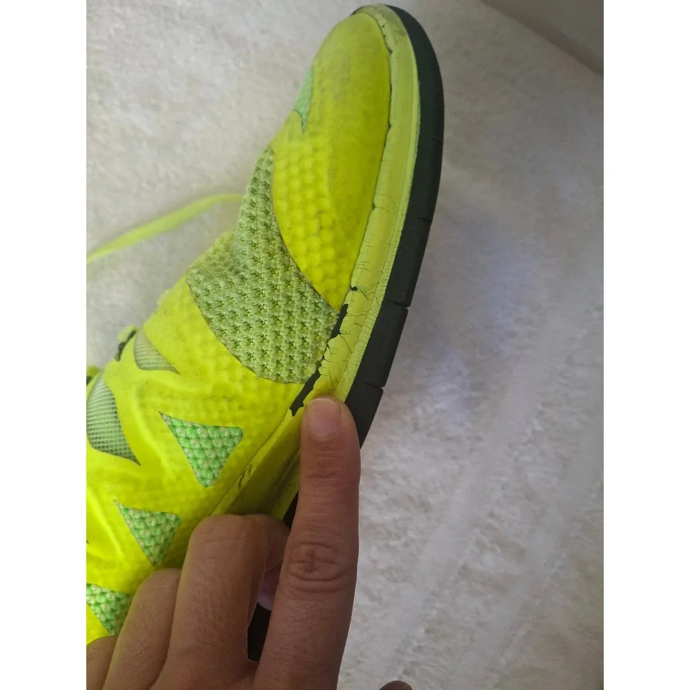 Nike Free 5.0 Mens Running Shoes Volt Yellow Green Black 642198-701 Size 13